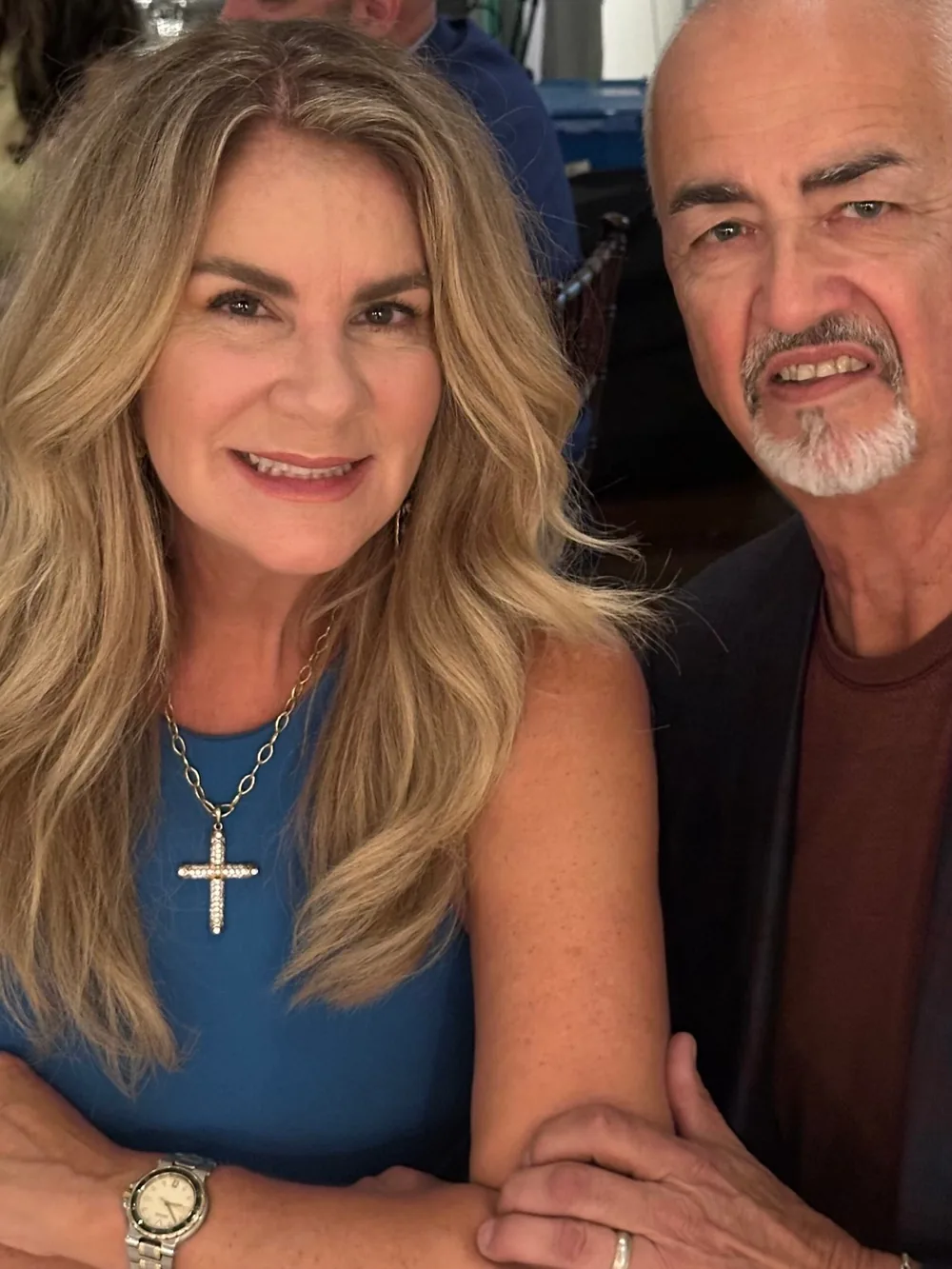 Renée Helmer with a family member